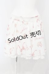 LIZ LISA / メッセージリボン柄スカパン  シロ O-25-07-05-008-LO-SK-OW-OS