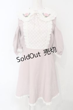 画像1: Swankiss / TS flower stitchi O/P ワンピース  ピンク O-25-07-05-062-CA-OP-IG-ZT022