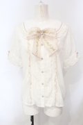 LIZ LISA / メッセージレースブラウス  シロ O-25-07-05-065-LO-BL-IG-OS