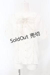 LIZ LISA / メッセージレースブラウス  シロ O-25-07-05-065-LO-BL-IG-OS