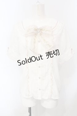 画像1: LIZ LISA / メッセージレースブラウス  シロ O-25-07-05-065-LO-BL-IG-OS