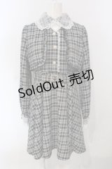 Rojita / ベルト付きボレロ風ワンピース  クロ×シロ O-25-07-05-068-LO-OP-IG-OS