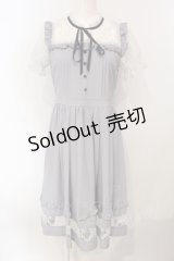 axes femme POETIQUE / レースビスチェ切り替えワンピ  グレー O-25-07-05-069-AX-OP-IG-OS