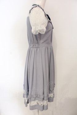 画像2: axes femme POETIQUE / レースビスチェ切り替えワンピ  グレー O-25-07-05-069-AX-OP-IG-OS