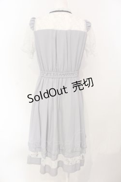 画像3: axes femme POETIQUE / レースビスチェ切り替えワンピ  グレー O-25-07-05-069-AX-OP-IG-OS