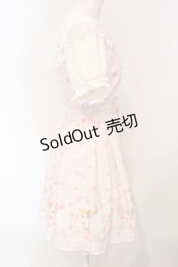 画像4: LIZ LISA / Sweet Bear Gelatoワンピース  ピンク×シロ O-25-07-05-070-LO-OP-IG-OS