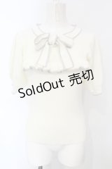 evelyn / フリルリブニットソー  アイボリー O-25-07-05-071-LO-TO-IG-OS