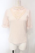 axes femme / レース切替ニット  ピンク系 O-25-07-05-072-AX-TO-IG-OS