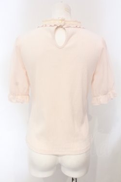 画像2: axes femme / レース切替ニット  ピンク系 O-25-07-05-072-AX-TO-IG-OS
