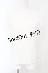 evelyn / 肩フリルトップス  オフシロ O-25-07-05-073-LO-TO-IG-ZY