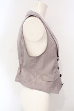 画像2: axes femme / ジップデザインベスト  ピンクベージュ O-25-07-05-074-AX-TO-IG-ZT104 (2)
