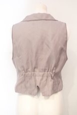 画像3: axes femme / ジップデザインベスト  ピンクベージュ O-25-07-05-074-AX-TO-IG-ZT104 (3)