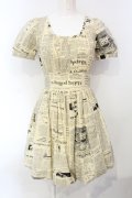 pays des fees  / 新聞紙バルーンワンピース 9 アイボリー O-25-07-05-076-PU-OP-IG-OS