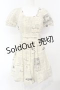 pays des fees  / 新聞紙バルーンワンピース 9 アイボリー O-25-07-05-076-PU-OP-IG-OS