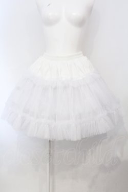画像1: AND ROMEO / パニエ ボリューム Aライン P2  ホワイト O-25-07-05-011-LO-SK-IG-OS
