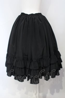 画像3: metamorphose / ピンタックフリルスカート(ミディアム丈)  クロ O-25-07-05-013-ME-SK-IG-OS