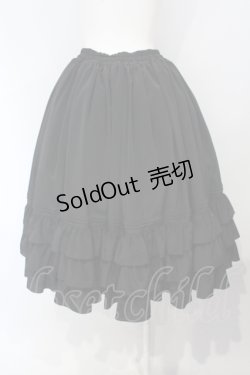 画像3: metamorphose / ピンタックフリルスカート(ミディアム丈)  クロ O-25-07-05-013-ME-SK-IG-OS
