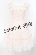 Millefleurs / 薔薇ボーダープリントワンピース  ピンク O-25-07-05-015-EL-OP-IG-OS