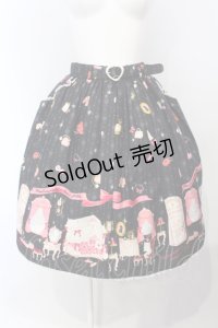 metamorphose / お部屋柄スカート（ミニ）  クロ O-25-07-05-016-ME-SK-IG-OS