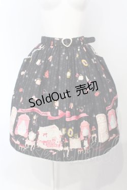 画像1: metamorphose / お部屋柄スカート（ミニ）  クロ O-25-07-05-016-ME-SK-IG-OS