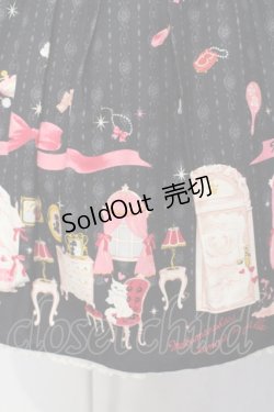 画像3: metamorphose / お部屋柄スカート（ミニ）  クロ O-25-07-05-016-ME-SK-IG-OS