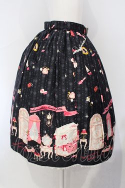 画像4: metamorphose / お部屋柄スカート（ミニ）  クロ O-25-07-05-016-ME-SK-IG-OS