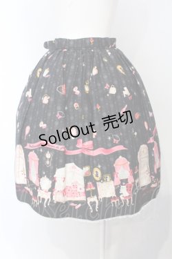 画像5: metamorphose / お部屋柄スカート（ミニ）  クロ O-25-07-05-016-ME-SK-IG-OS