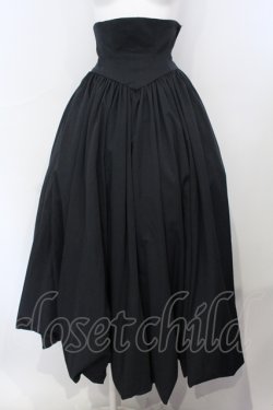 画像1: ATELIER BOZ / ドロシー コルセットロングバルーンスカート  ブラック O-25-07-05-018-EL-SK-IG-OS