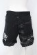 画像3: MAD / スカルptショートパンツ S ブラック×レッド O-25-07-05-002-PU-PA-OW-OS (3)