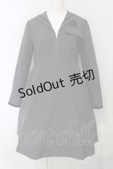 白鳥舎 / ペンシルラインセーラーワンピース/ソーダブルー  グレー O-25-07-05-020-LO-OP-IG-OS