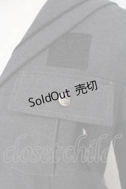 画像2: 白鳥舎 / ペンシルラインセーラーワンピース/ソーダブルー  グレー O-25-07-05-020-LO-OP-IG-OS