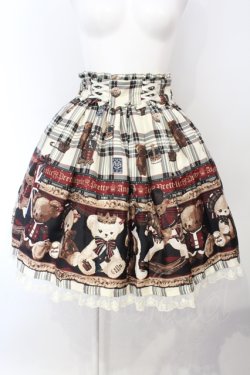 画像1: Angelic Pretty / British Bearスカート  アイボリー O-25-07-05-022-AP-SK-IG-OS