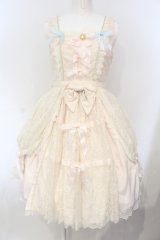 BABY,THE STARS SHINE BRIGHT / Marie Antoinette Laceジャンパースカート  ピンク O-25-07-05-024-BA-OP-OW-OS