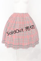 Physical Drop / タータンチェックスカート  アカ O-25-07-05-025-LO-SK-IG-OS