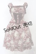 ALICE and the PIRATES / 月夜の森のグリモワール柄ジャンパースカートI  ボルドー O-25-07-05-026-PA-OP-IG-OS
