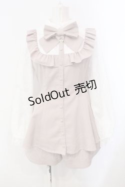 画像1: Secret Honey / レース袖＆レースヨークセットアップ  ピンク O-25-07-07-001-CA-OP-OW-OS