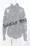 MAD / スカルガーゼフード付きブラウス M ブラック O-25-07-07-031-PU-BL-IG-ZS