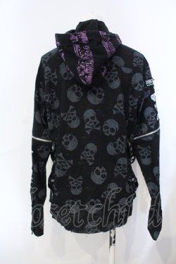 画像3: MAD / スカルガーゼフード付きブラウス M ブラック O-25-07-07-031-PU-BL-IG-OS