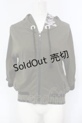 ALGONQUINS / スカルptショートZIPパーカー F カーキグリーン O-25-07-07-037-AL-TO-OW-OS