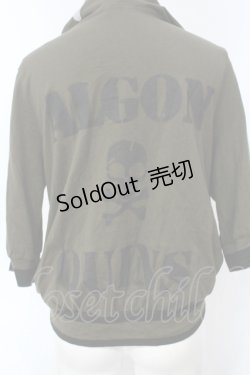 画像4: ALGONQUINS / スカルptショートZIPパーカー F カーキグリーン O-25-07-07-037-AL-TO-OW-OS