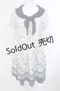 axes femme / イカリ柄スカーフ風チュニック M ネイビー O-25-07-07-040-AX-OP-OW-OS
