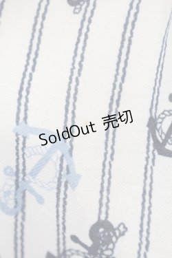 画像3: axes femme / イカリ柄スカーフ風チュニック M ネイビー O-25-07-07-040-AX-OP-OW-OS