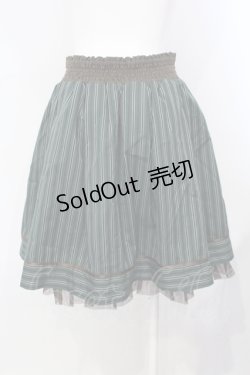画像2: axes femme / ライン入りタックスカート M グリーン O-25-07-07-044-AX-SK-OW-ZT059