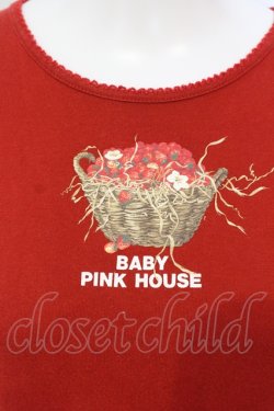 画像2: BABY PINK HOUSE / いちごバスケットカットワンピース L アカ O-25-07-07-046-LO-OP-OW-OS