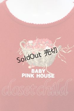 画像2: BABY PINK HOUSE / いちごバスケットカットワンピース L アカ O-25-07-07-046-LO-OP-OW-OS