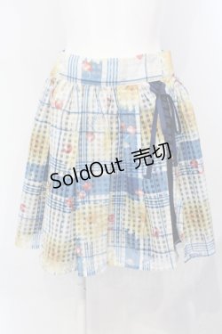 画像1: LIZ LISA / ひまわりチェックスカート  ブルー O-25-07-07-047-LO-PA-OW-OS