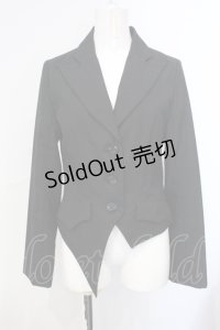 PEACE NOW / 燕尾3ボタンジャケット M ブラック O-25-07-07-051-PU-JA-OW-OS