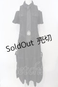 ALGONQUINS / オフショルロングシャツワンピース F ブラック O-25-07-07-055-AL-OP-OW-OS