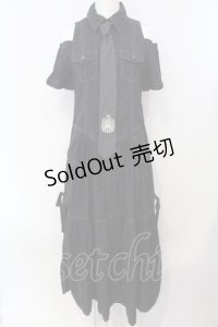ALGONQUINS / オフショルロングシャツワンピース F ブラック O-25-07-07-055-AL-OP-OW-OS