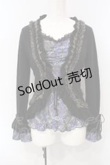 Ozz oneste / バタフライptボレロレイヤードトップス  ブラック×パープル×ブルー O-25-07-07-058-OO-TO-OW-OS